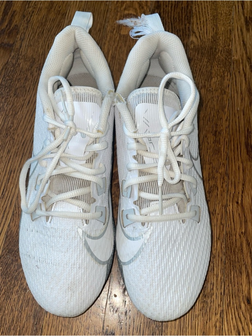 Nike vapor 360s Men's Football Cleats White US Size 7.5 Athletic Sport Shoes